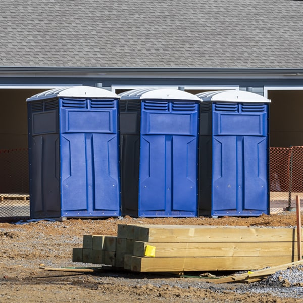 is there a specific order in which to place multiple porta potties in Des Lacs ND